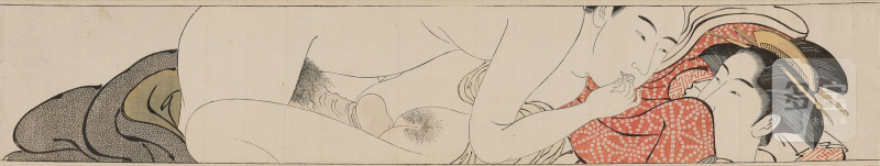 Attributed to Torii Kiyonaga (1752-1815) | Scroll for the Sleeve (Sode no maki) | Edo period, late 18th century - 图3